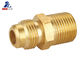 DIN259 Male Nipple Brass Fittings ISO14001 Threaded Brass Pipe